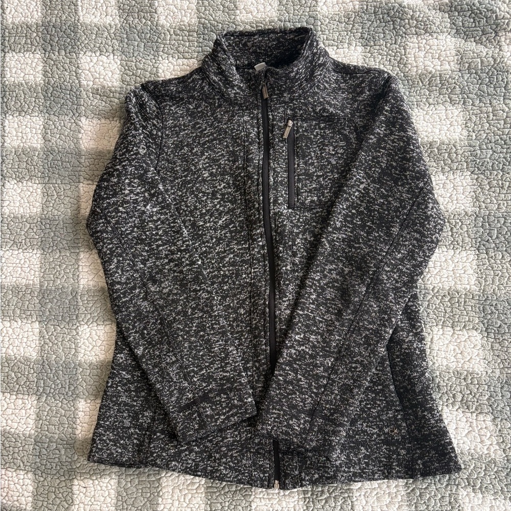 Calvin Klein Black and Gray Zip-Up Jacket
